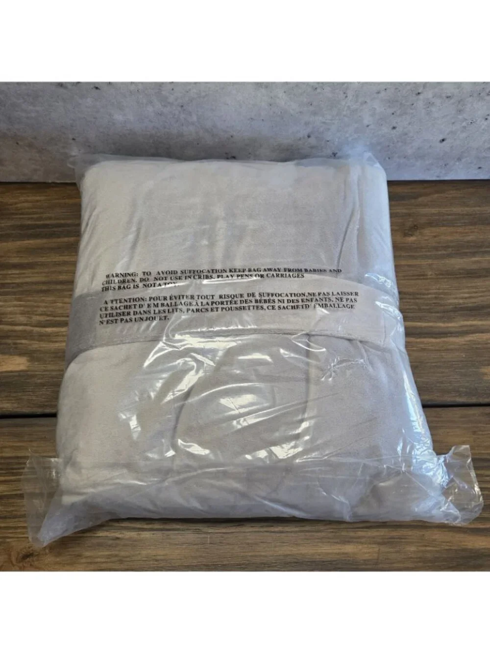 NEW Restoration Hardware Luxury Plush Throw Blanket FOG 45x65
